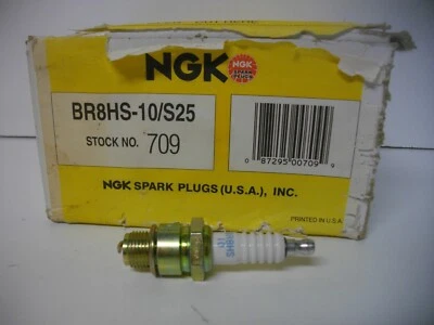 NGK BR8HS-10 / S25 / 709 spark plug Shop Pack of 25 plugs boat marine - Image 1 of 4