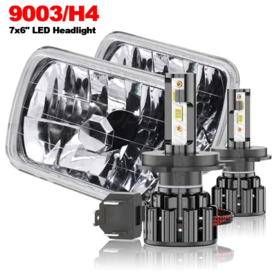 Fit Chevy C6500 C7500 Kodiak 1997-2009 7X6 inch LED Headlight High/Low Beam DOT - Image 1 of 4