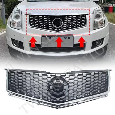 Kit de cubierta de malla de rejilla de parachoques delantero negro de 1 pieza para Cadillac SRX 2010-2016 Foto 1 de 4