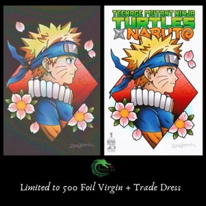 TMNT Naruto #1 Exclusive Variant Set /500 Virgin Foil + Trade Dress DAVIS RIDER - Picture 1 of 1