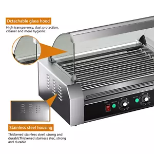 Tieasy Hot Dog Roller Maschine, 7 Antihaft-Rollen, Dual Temperaturregelung - Bild 1 von 8
