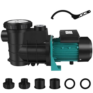 1100W Swimming Pool Pump Water 1.5HP Self Priming Filter 25000 L/h Electric Pump - Picture 1 of 12