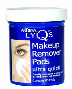 Andrea Eye Q's Ultra Quick Makeup Remover Pads 65 Ct (9 Pack) - Picture 1 of 1