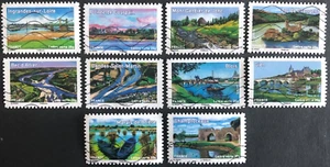 FRANCE 2013 THE LOIRE RED CROSS Booklet Stamp Set of 10 off paper, fine used - Picture 1 of 1