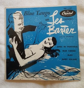 45 RPM EP - Blue Tango with Les Baxter - Capitol EAP 1-447 April in Portugal - Bild 1 von 3