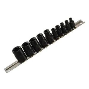 Juego de 10 enchufes KC Tools E de 1/4" y 3/8" Drive Torx E4 E5 E6 E7 E8 E10 E18 13410 - Imagen 1 de 1