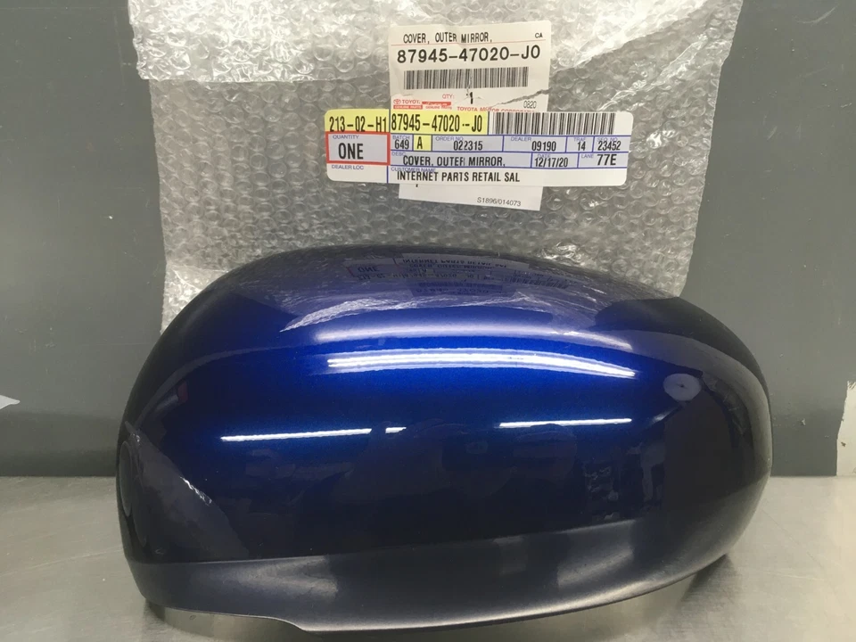 CUBIERTA ESPEJO RETROVISOR LADO CONDUCTOR TOYOTA PRIUS 87945-47020-J0 SE ADAPTA 2010-2015 AZUL OSCURO Foto 1 de 1