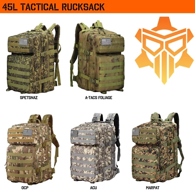 LIMA-TANGO 45L Military Tactical Backpack / Molle Bag Rucksack / Assault Pack