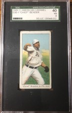 1909 E90-1 American Caramel Chief Bender SGC 3 VG HOF