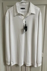 NWT! Callaway Men’s Long Sleeve Comfort SPF  Polo XXL - Picture 1 of 7