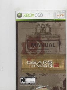 Gears of War 2 Xbox 360 Manual Only Authentic - Picture 1 of 1