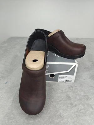 Zuecos Dansko Professional 47 anchos para hombre 13,5 cuero marrón antiguo sin cordones Foto 1 de 4