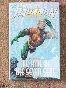 AQUAMAN 80 YEARS OF THE KING OF SEVEN SEAS DELUXE EDITION HARDCOVER (440 Pages) - Picture 1 of 4