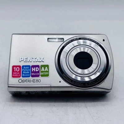 Cámara digital compacta PENTAX Optio E80 modelo de batería AA probado desde J... - Imagen 1 de 4