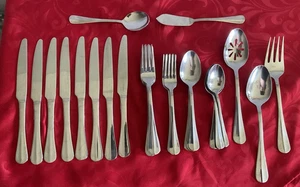 Pfaltzgraff stainless Simplicity mixed lot of 41 pieces - Picture 1 of 9