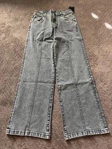 Kut From The Kloth Damen High Rise Jodi Wide Leg Jeans Grau Waschung Größe 8 - Bild 1 von 7