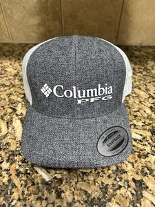 Columbia PFG Logo Mesh Snapback Hat Hook Side Patch Size: O/S Gray (New w/Tags) - Foto 1 di 10