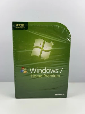 Microsoft Windows 7 Home Premium UPGRADE 32 Bit & 64 Bit DVDs Complete w/ Key - Image 1 of 4