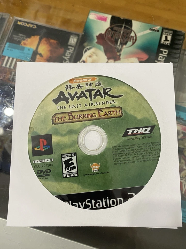 Avatar: The Last Airbender -- The Burning Earth (PS2, 2007) somente disco polido - Imagem 1 de 1