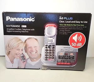 Panasonic KX-TGM450 Amplified Cordless Telephone W/Answering Machine Preowned - Picture 1 of 7