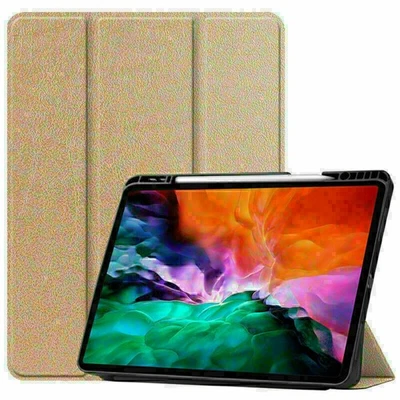 For iPad Pro 5/4/3 Gen 12.9" Tablet Case Trifold Leather Slim Cover w/Pen Slot - Image 1 of 4