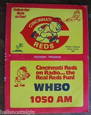 Baseball Program: 1980 Cincinnati Reds Spring Training Souvenir Program, TampaFL - Image 1 of 2