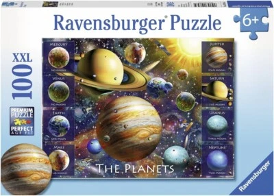 Rompecabezas Ravensburger 108534 The Planets, azul, 100 XXL Foto 1 de 3