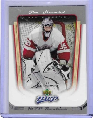 2005-06 Upper Deck MVP Джимми Говард Джим Ховард No420 дебютант RC Detriot Red Wings - Изображение 1 из 2