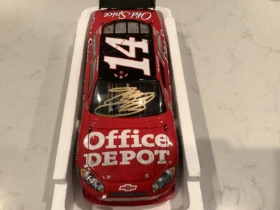 TONY STEWART AUTOGRAFIADO 2009 CHEVY OFFICE DEPOT POCONO WIN COT DIECAST Y TARJETA Foto 1 de 4