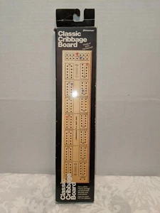 Vintage 1988 Pressman Classic Cribbage Board - New Open Box. Never Used - Picture 1 of 6