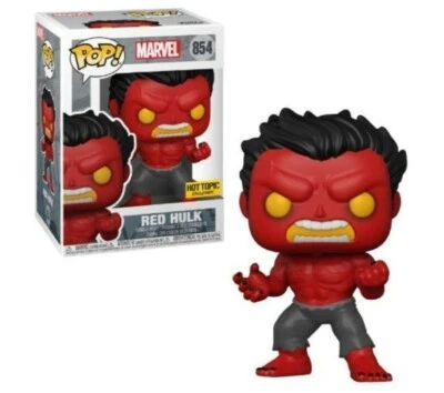 The Incredible Hulk - Red Hulk Exclusive Marvel Funko Pop Bobble-Head (COMMON)  - Image 1 of 4