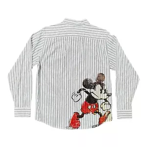 Vintage Disney Store Mickey Mouse Button Down Shirt Mens Large Big Graphics RARE - Picture 1 of 15