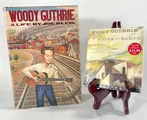 WOODY GUTHERIE Bundle A Life (Novel) 1st Edition & House of Earth ( Audio CD's) - Picture 1 of 6