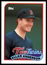 1989 Topps Allan Anderson A Baseball Cards #672