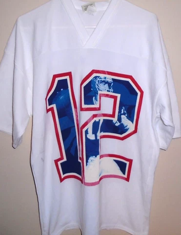 vintage 1990s Buffalo Bills Jim Kelly jersey t shirt Large Cover