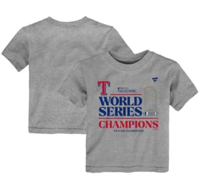 Texas Rangers Toddler 2023 World Series Champion Locker Room TShirt-Heather Gray - Picture 1 of 1