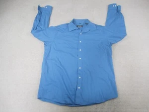 Kenneth Cole Hemd Herren XL Blau Reaction Button Down Langarm Freizeit Kragen - Bild 1 von 8