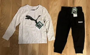 NWT Puma Long Sleeve Shirt And Sweatpants Set 3T - Picture 1 of 6