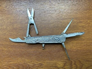 Soviet vintage folding pocket knife. For repairs or spare parts multi tool USSR - Picture 1 of 10