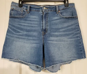 Denizen Levi's Shorts Women Size 12 Blue Denim Cut Off Vintage High Rise #165 - Picture 1 of 11
