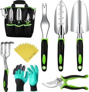 Complete Garden Tools Set Rust Proof, Durable Gardening Supplies for Mom and Dad - Picture 1 of 7
