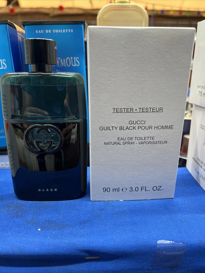 Gucci Guilty Black 3.0 oz EDT Cologne for Men New Tester Original Full Bottle - Image 1 of 1