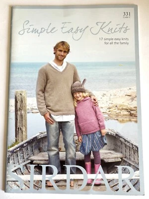 Sirdar Book 331 Simply Easy Knits 17 Easy Knits For All The Family DK VGC - Image 1 of 4