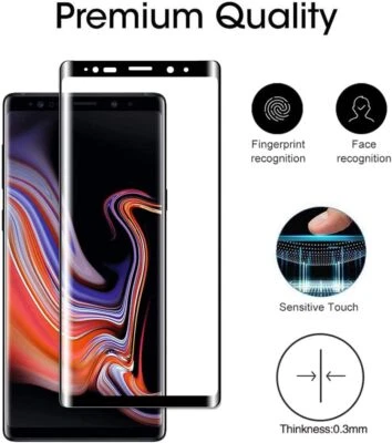 Verre Trempé pour Samsung Note 9 ,Film Protection écran Dureté 9H Incurvé
