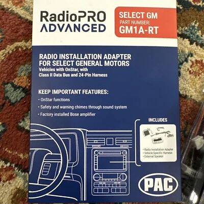PAC GM1ART / GM1A-RT / GM1A-RT RadioPRO Advanced Interface for GM Vehicles - Image 1 of 4