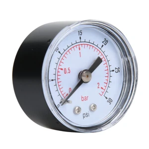 (0-30psi 0-2bar)1/8inch BSPT Mechanical Pressure Gauge Back Mount Connection For - Picture 1 of 8