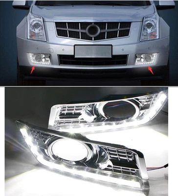 Juego de 1 faros antiniebla DRL blancos LED para Cadillac SRX 2010-2016 Foto 1 de 4