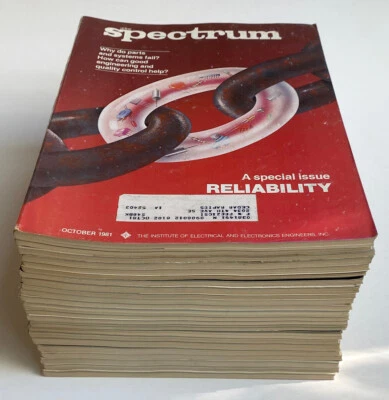 Lote de 23 revistas comerciais IEEE Spectrum - eletrônicos, computadores, etc. 1981-1984 - Imagem 1 de 4