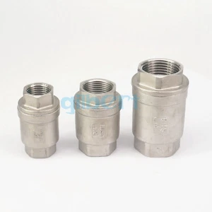 Válvula de retención unidireccional sin retorno de resorte de acero inoxidable 1/2"" 3/4"" 1"" BSP hembra 304 - Imagen 1 de 21