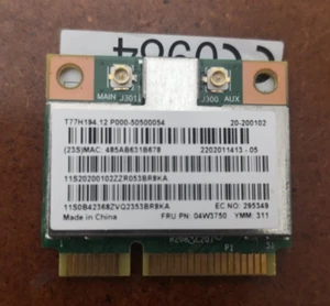 Karte Wifi Wireless N Board Card LENOVO G505 - 20240 Mini Pci-E- 4324A-BRCM1050 - Bild 1 von 1